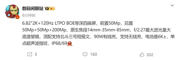 灭霸2.0！vivo X200 Ultra关键参数出炉富联平台|富联娱乐注册登录缩略图